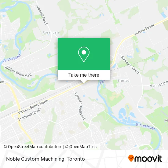 Noble Custom Machining map
