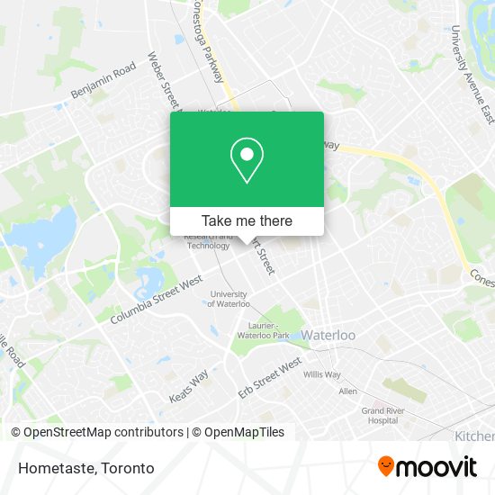 Hometaste map