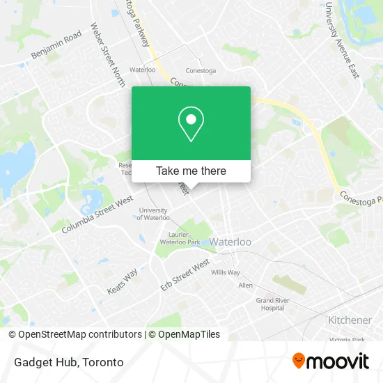 Gadget Hub map