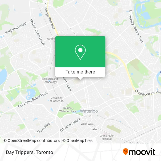 Day Trippers map