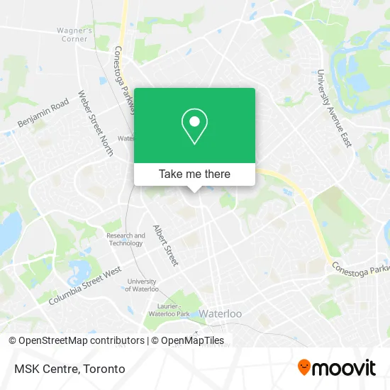 MSK Centre map