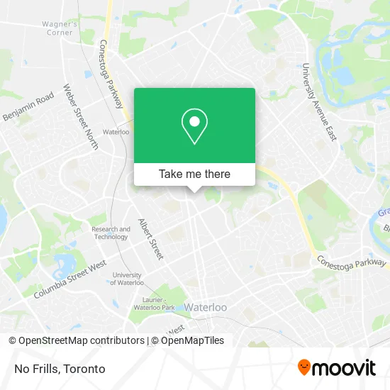 No Frills map