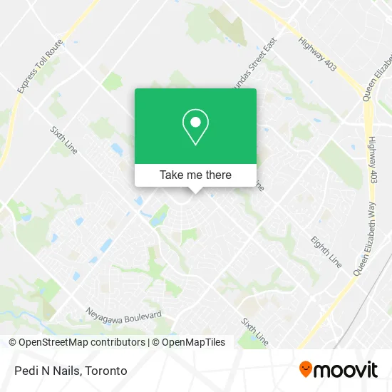 Pedi N Nails map