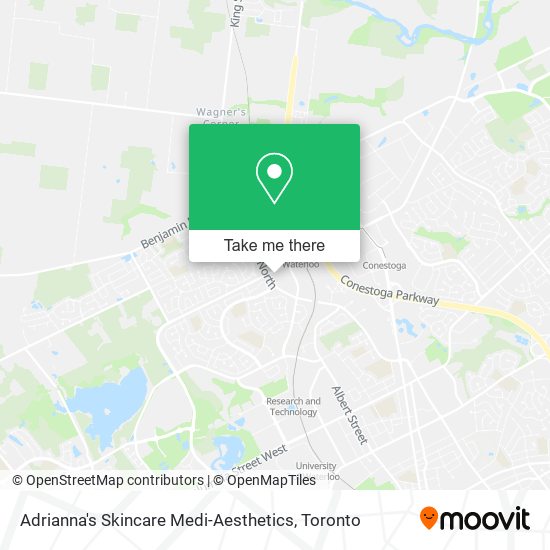 Adrianna's Skincare Medi-Aesthetics map