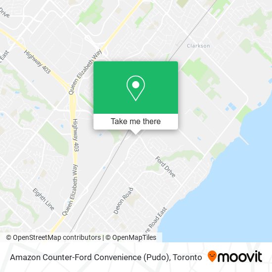 Amazon Counter-Ford Convenience (Pudo) map