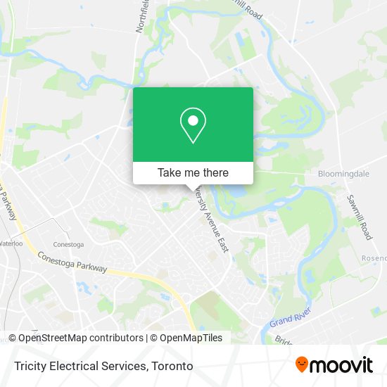 Tricity Electrical Services map