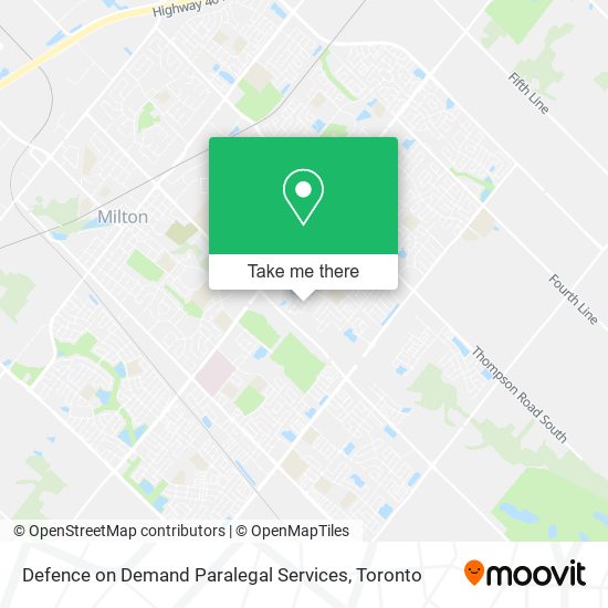 Defence on Demand Paralegal Services map