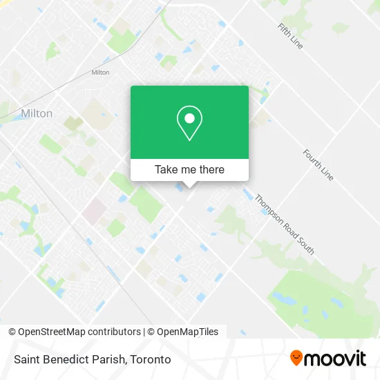 Saint Benedict Parish map
