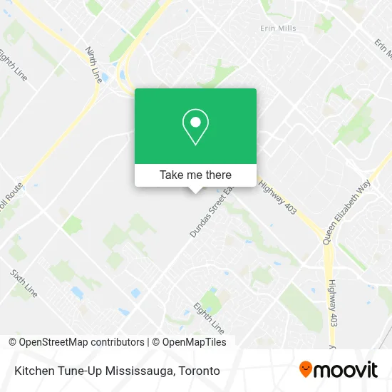 Kitchen Tune-Up Mississauga map