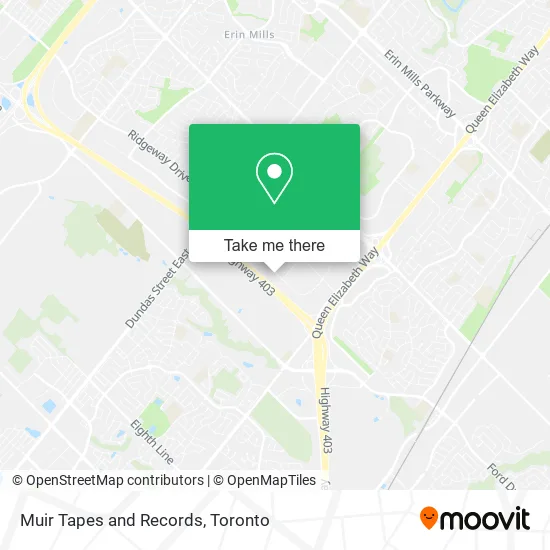Muir Tapes and Records map