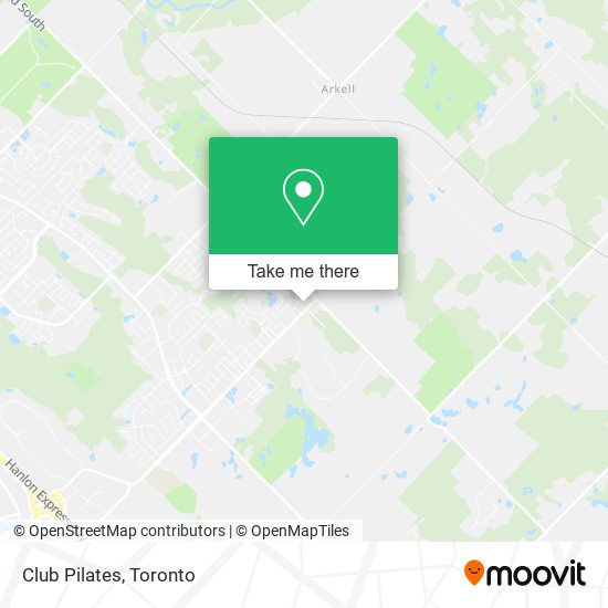 Club Pilates map