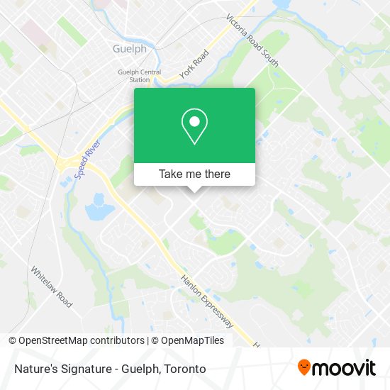 Nature's Signature - Guelph map