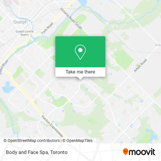 Body and Face Spa map