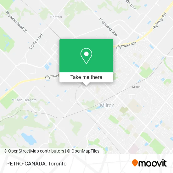 PETRO-CANADA map