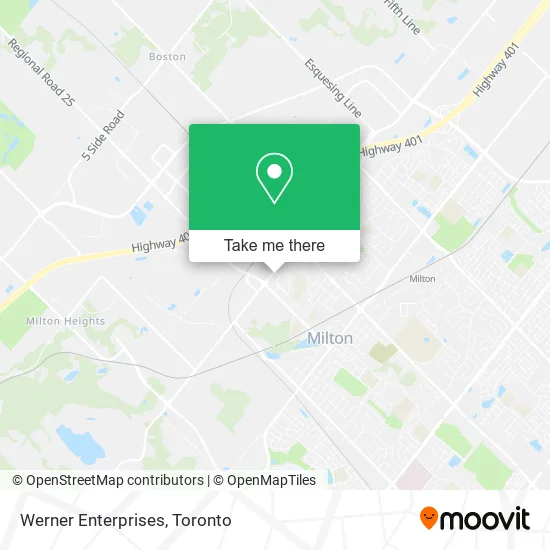 Werner Enterprises map