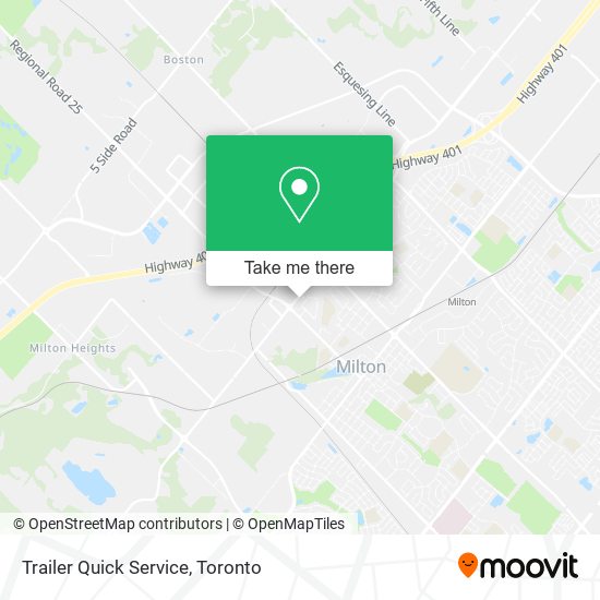 Trailer Quick Service map