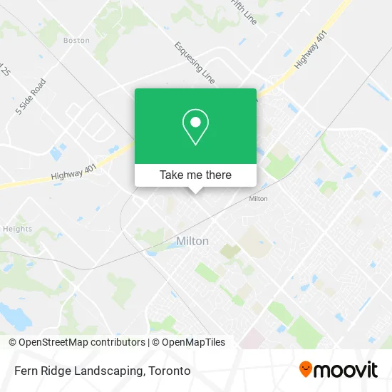 Fern Ridge Landscaping map