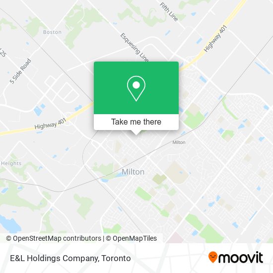 E&L Holdings Company map