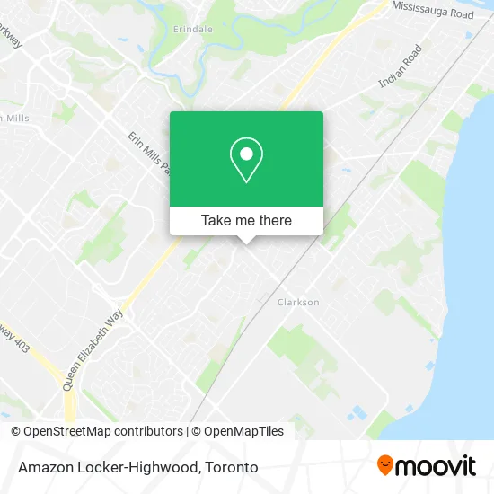 Amazon Locker-Highwood map
