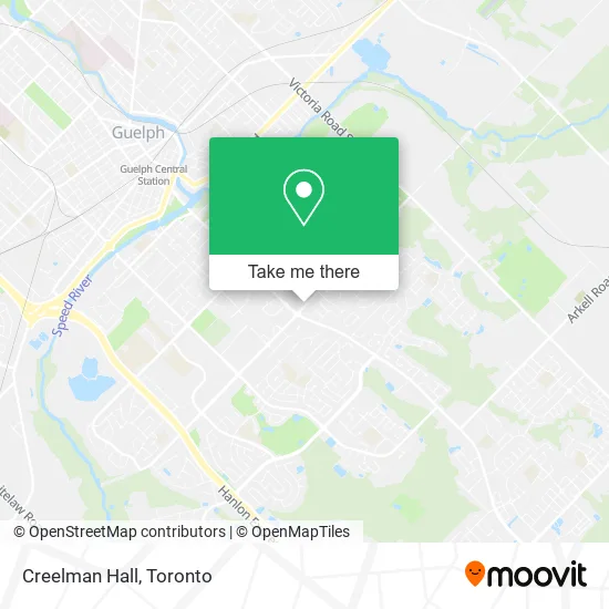 Creelman Hall map