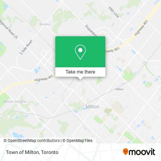 Town of Milton map