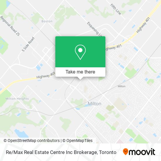 Re / Max Real Estate Centre Inc Brokerage map