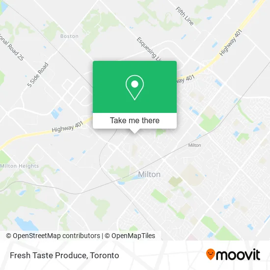 Fresh Taste Produce map