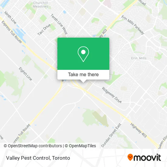 Valley Pest Control map