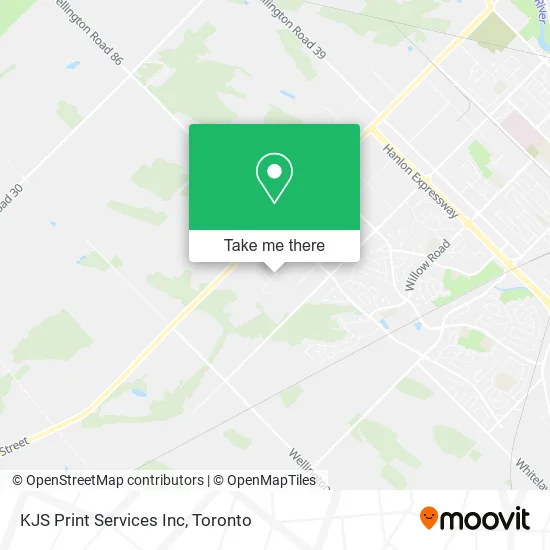 KJS Print Services Inc map