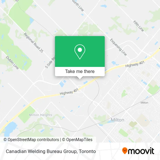 Canadian Welding Bureau Group map
