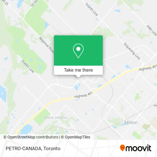 PETRO-CANADA map