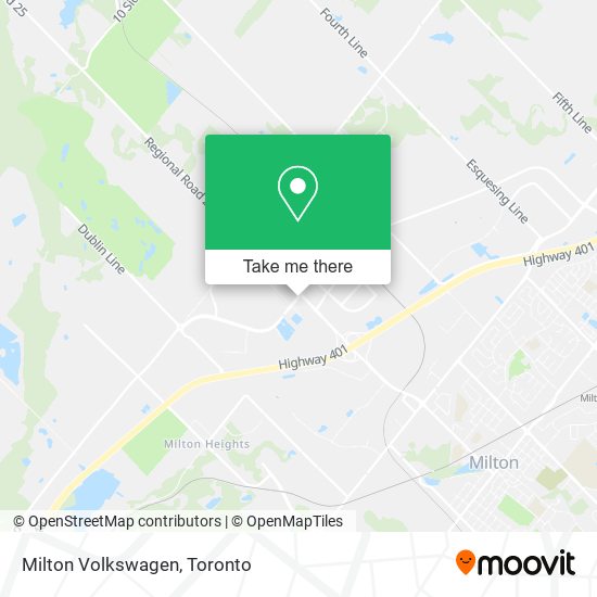 Milton Volkswagen map