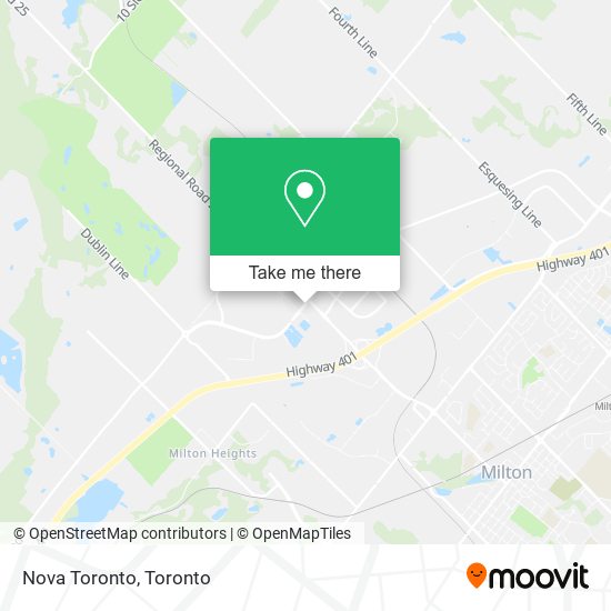 Nova Toronto map