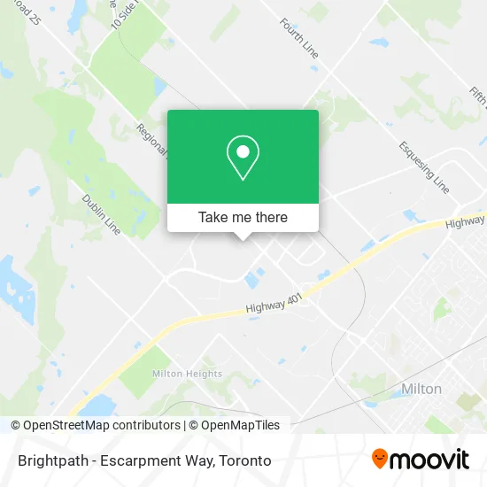 Brightpath - Escarpment Way map