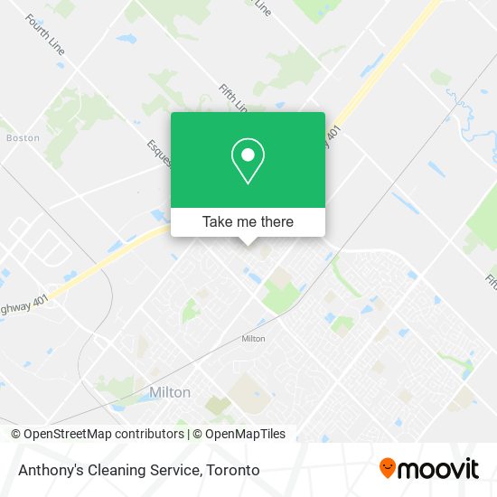 Anthony's Cleaning Service map