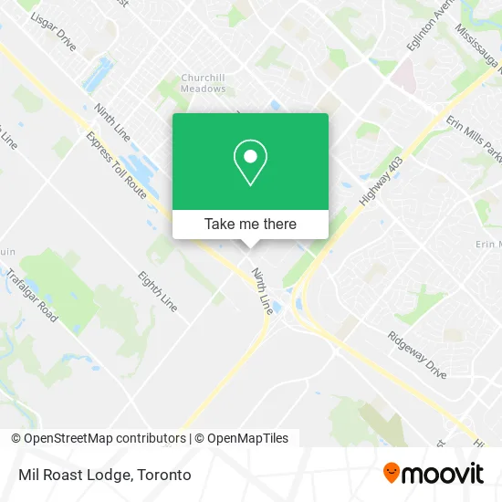 Mil Roast Lodge map