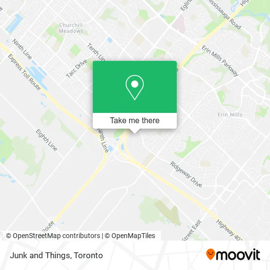Junk and Things map