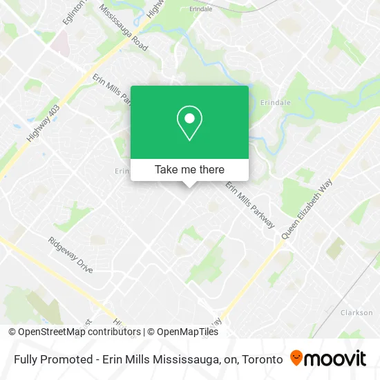 Fully Promoted - Erin Mills Mississauga, on map