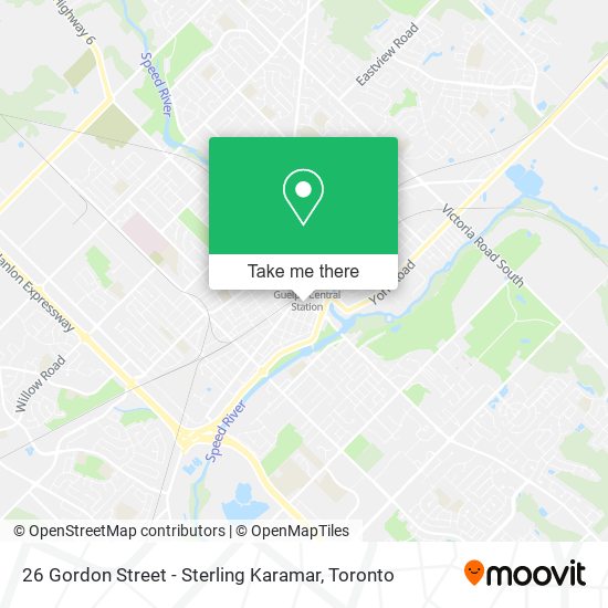26 Gordon Street - Sterling Karamar map