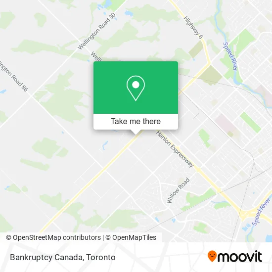 Bankruptcy Canada map