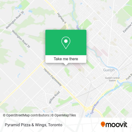 Pyramid Pizza & Wings map