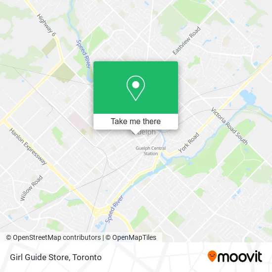 Girl Guide Store map
