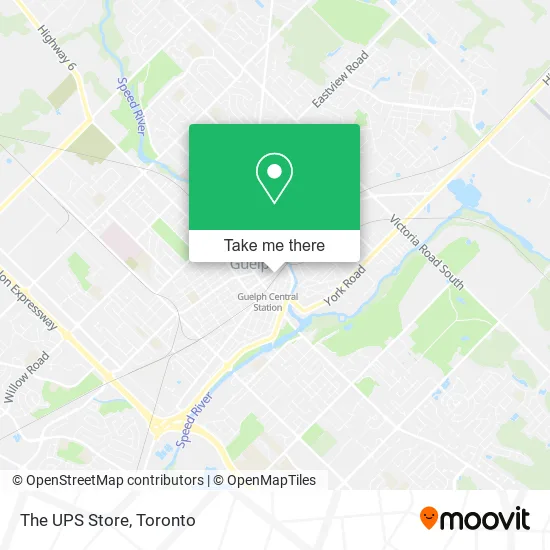 The UPS Store map