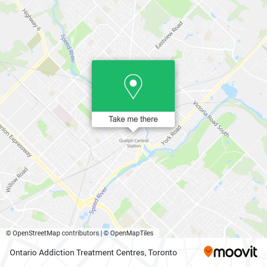 Ontario Addiction Treatment Centres map