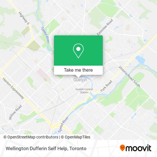 Wellington Dufferin Self Help map