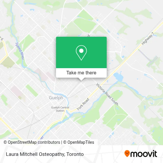Laura Mitchell Osteopathy map