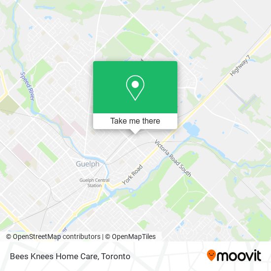 Bees Knees Home Care map
