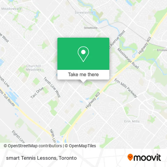 smart Tennis Lessons map