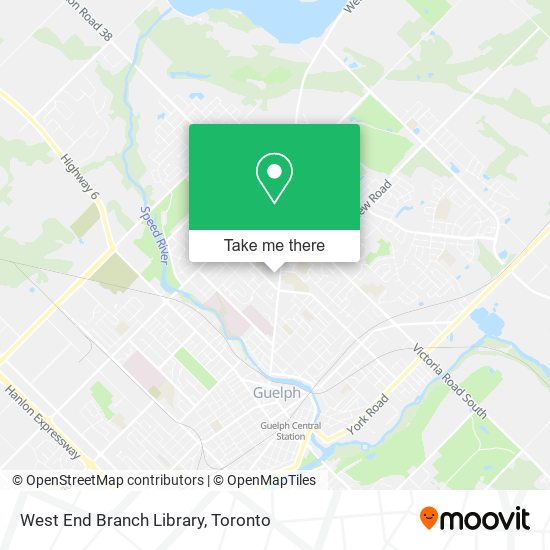 West End Branch Library map
