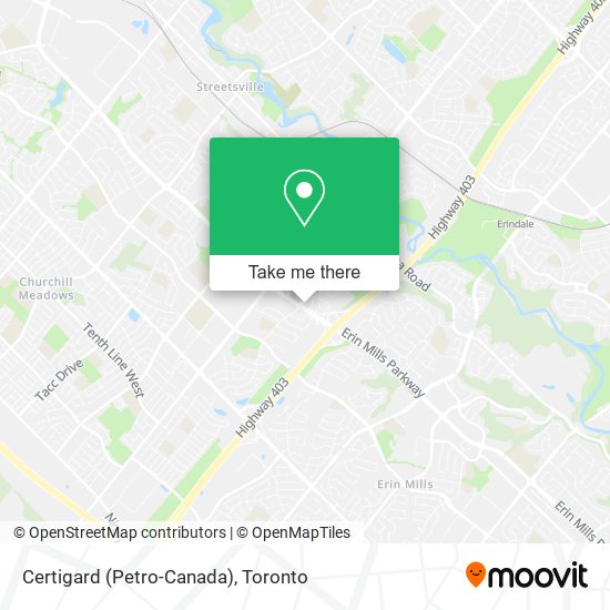 Certigard (Petro-Canada) map